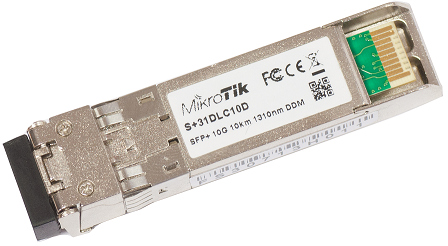 Mikrotik S+31DLC10D SFP+ Modül, 10Gbit Single Mode (SM) 10km 1310nm