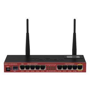 Mikrotik RB2011UAS-2HnD-IN 10 Port 2.4GHz WiFi Router Firewall Hotspot